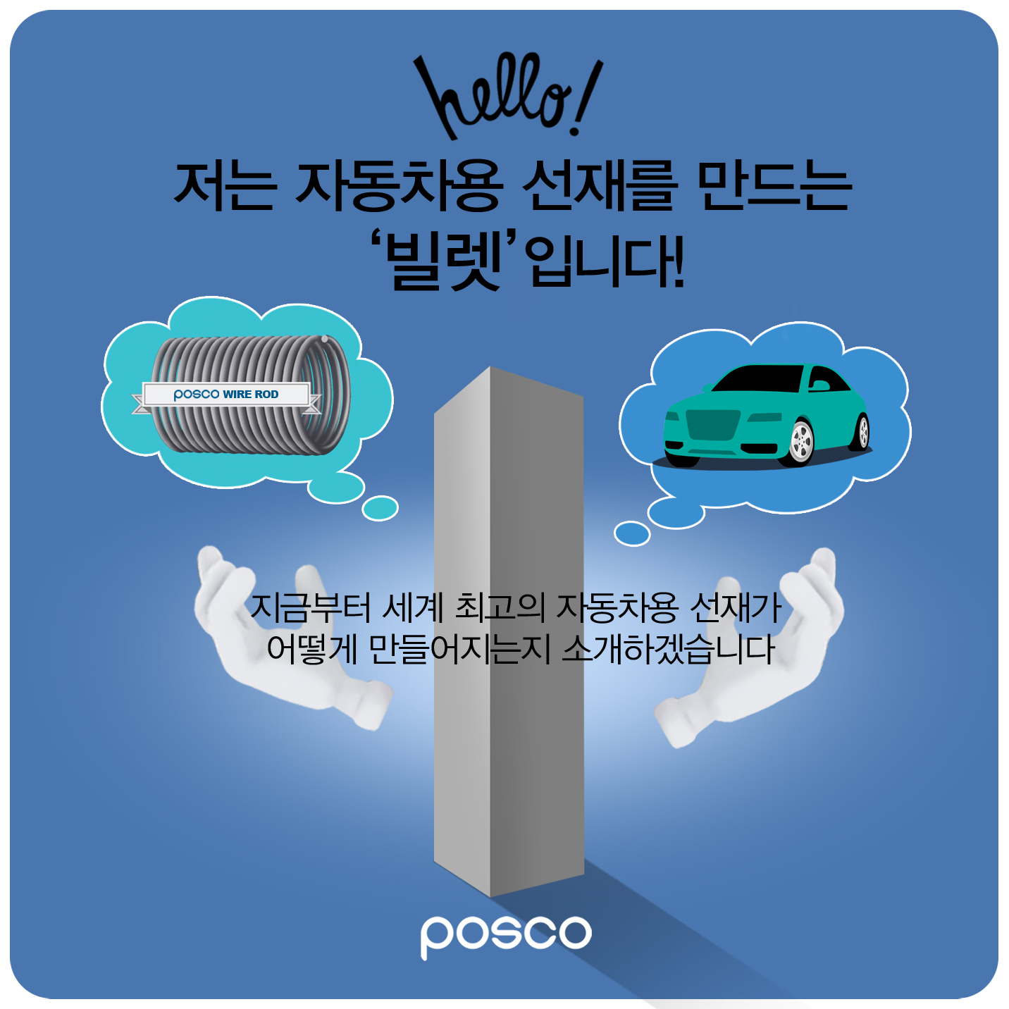 hello!  ڵ 縦  ''Դϴ! ݺ  ְ ڵ 簡   Ұϰڽϴ posco